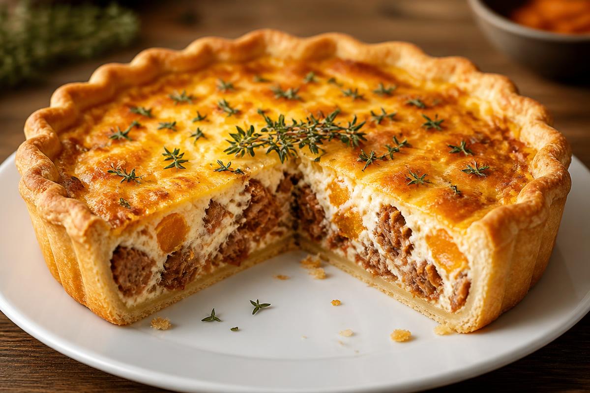 Torta de Carne Seca com Abóbora