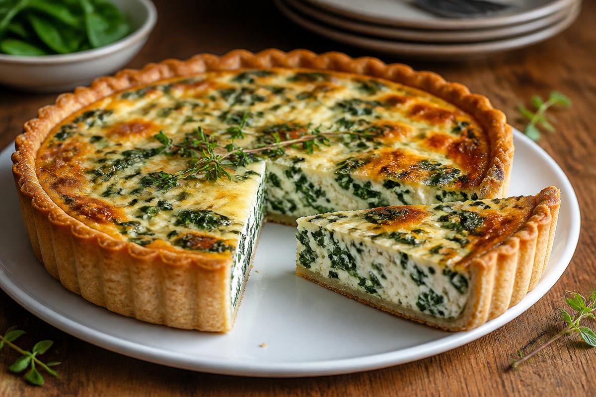 Quiche de Espinafre com Ricota