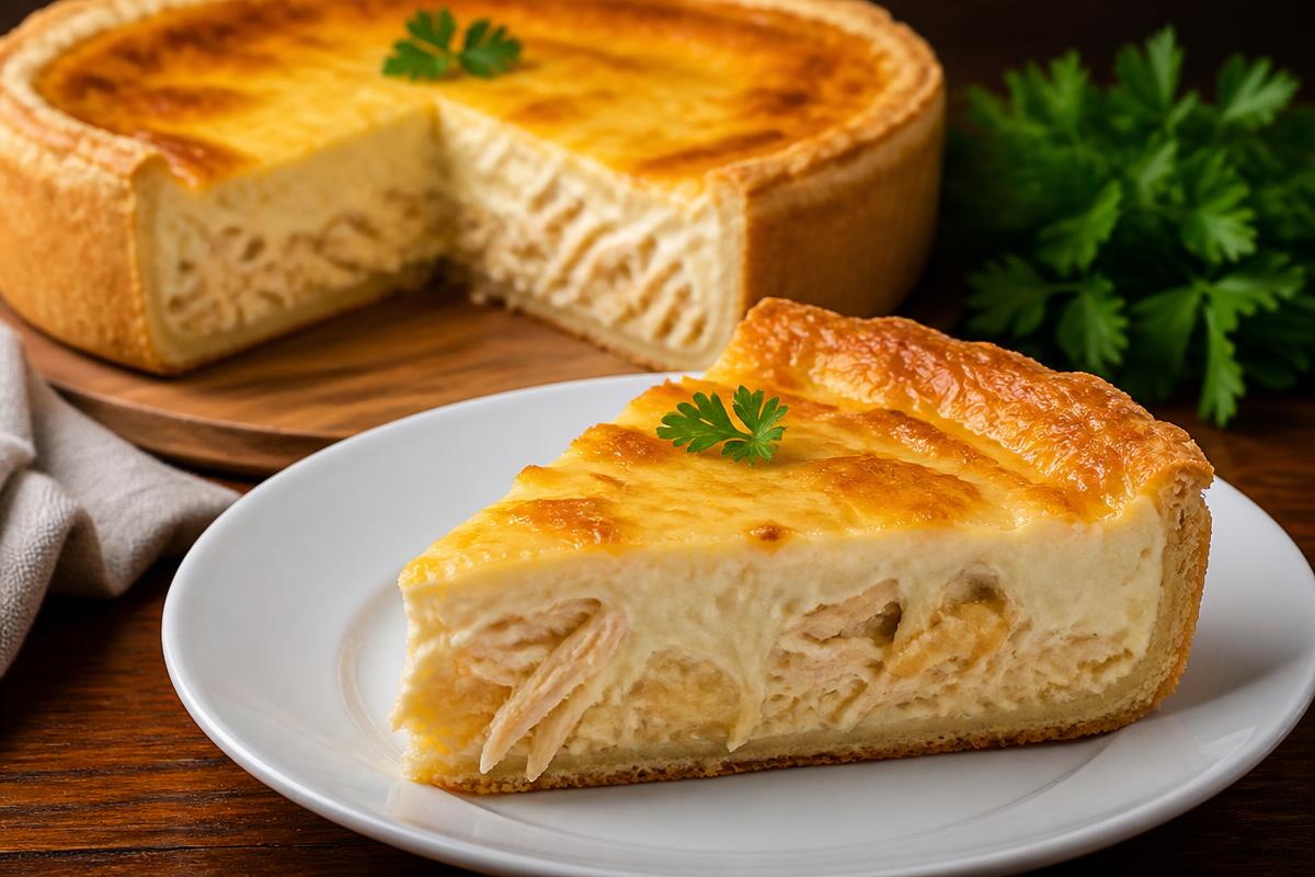 Torta de Frango com Catupiry