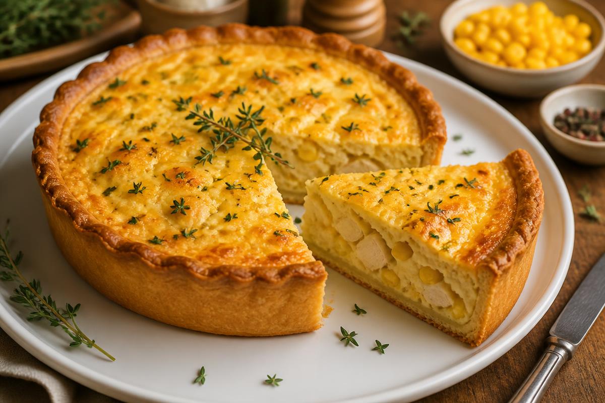 Torta de Frango com Milho